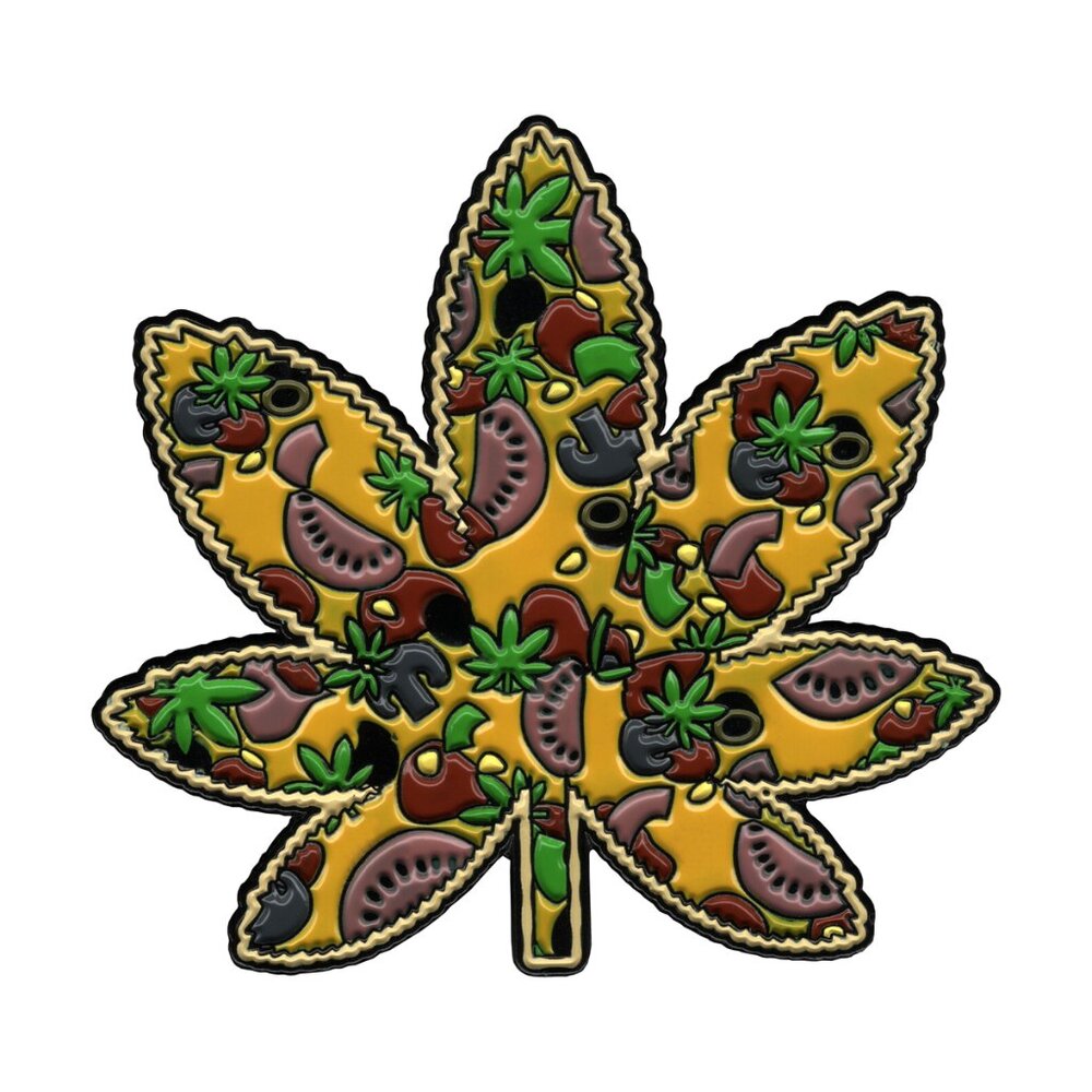 Pizza Pot Leaf Enamel Pin - Cute Funny Novelty Stoner Weed Food Apparel Gift NWT